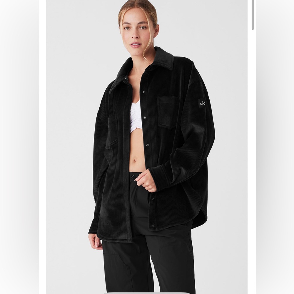 ALO ribbed velour mountain side shacket. Brand new with tags.